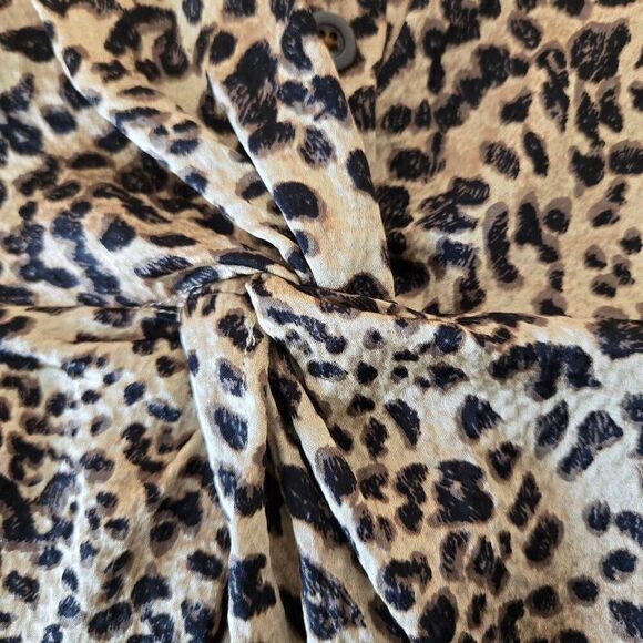 Rebecca Taylor Womens Silk Lynx Animal Print Dress Size 0 - Picture 8 of 16